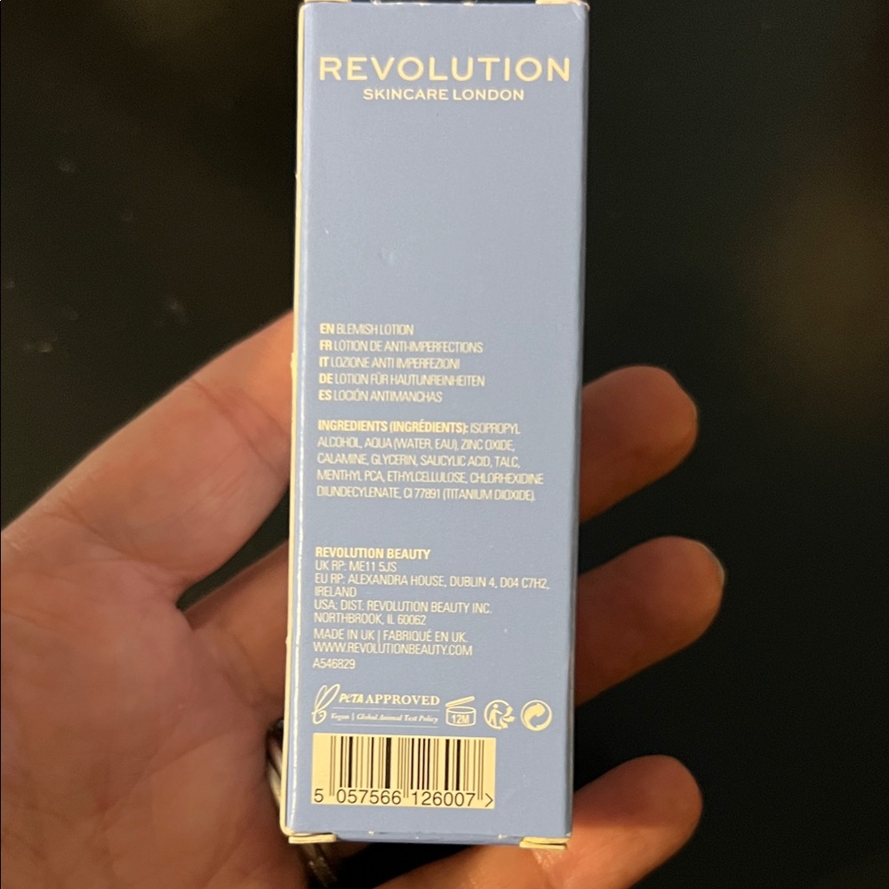 Revolution Skincare Overnight Drying Lotion - Light Blue - Picture 2 of 5